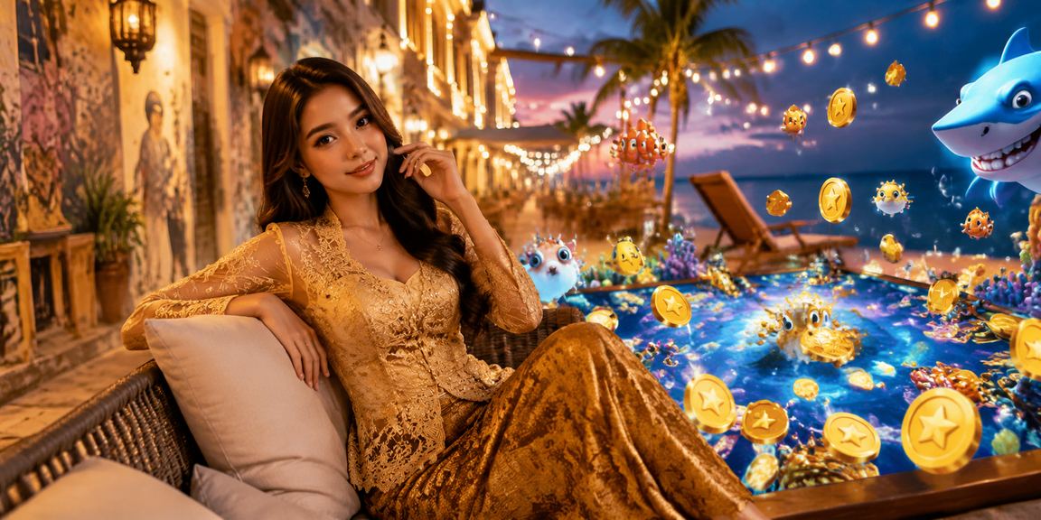 Permainan ikan Penang dengan pakaian kebaya